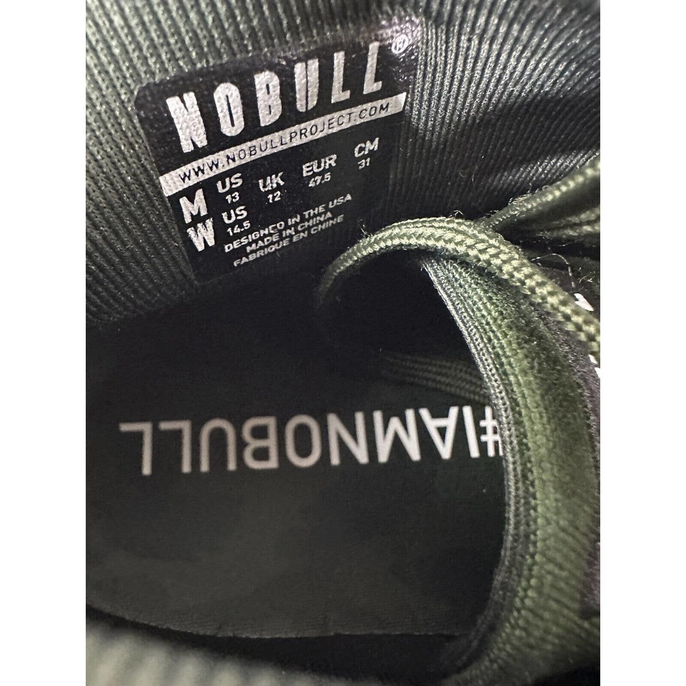 NoBull Forest Camo Canvas Mid Trainer Sneakers Green Shoes Men's 13 Rare HTF - Picture 12 of 15